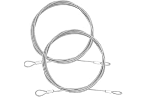 DanziX 2 Cavo di sicurezza in acciaio, cavo di sicurezza toroidale per bicicletta per cavo in acciaio rivestito plastica sicurezza per accessori di biciclette e moto lunghezza 250 cm