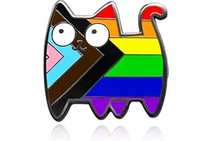 Yamobi Regenbogen Pride Pins,Emaille-Anstecker für Kleidung, Rucksack,LGBTQ Accessoires,Rainbow Friends Accessoires, Katzen-Pins,Geschenkidee für Pride Month