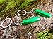 Produktbild 2 x EDC Metallic Grün Stash Aufbewahrung Schlüsselanhänger gefüllt mit Magnesium Puder für Bushcraft Survival