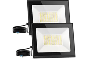 Aigostar Projecteur LED Extérieur 30W，2 Pièces，2700 lumen， blanche naturelle 4000K Spot LED Intérieur，IP65 Imperméable lumière de Sécurité，pour Jardin，Patio，Cour，Garage