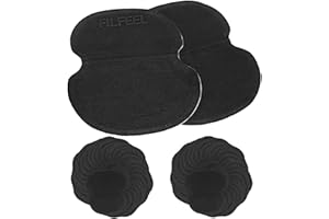 FILFEEL Cuscinetti per il Sudore Sotto le Ascelle 60 Pezzi Cuscinetti per il Sudore per le Ascelle Uomo Donna Comode Protezioni per Abiti Traspiranti Nere