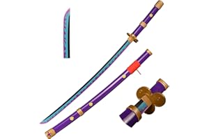 Skyward Blade Espada de Madera Roronoa Zoro Katana, Anime Original Textura Japonesa Samurái Espada, Kitetsu/Shusui Katana/Wado Ichimonji/Yubashiri para Colección Cosplay