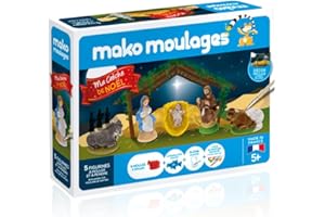 Dujardin Kit De Loisirs Créatifs - Mako Moulages Crèche - 5 Moules 39012 Jaune, petit