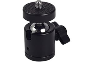 MAGIDEAL 1/4" Vis Support Rotule Tête de Trépied pour Appareil Photo DSLR