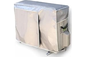 OCKYUNOO Klimaanlagen-Schutzhülle, Anti-Staub-Anti-Schnee-Wasserdichte Klimaanlagen-Abdeckung, Abdeckung für Außenklimaanlage, Klimaanlagen-Abdeckung, Außenklimaanlage Staubschutz (86 * 60 * 35cm)