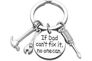 Nimteve Funny Gifts For Dad & Grandpa - Keychain & Keyring For Men - Birthday & Fathers Day