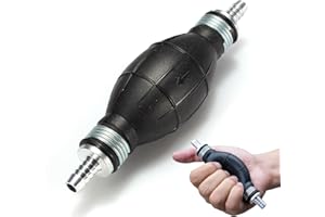 Esshogo 8 mm Gruszka do zasysania paliwa pompa, olej napędowy olej napędowy woda płynna pompa ogrodowa, pompa paliwowa linia paliwa, pompa zasysająca żarówkę, ręczna pompa paliwa, ręczna pompa