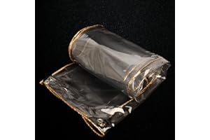 OTIGA Telone Trasparente con Occhielli,Teloni Impermeabile in PVC 450g/m²,Coperture Antivento Antipioggia Antistrappo,Ideale come Telone per Serre,Tenda Esterna,Cantieri,con Corda 4x10m