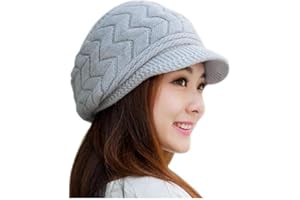Tuopuda Cappello Donna Invernale Cappello Beanie Cappelli Donna Berretti con orecchie cappello donna inverno con visiera