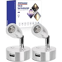 Luci LED Camper 12V Con USB - Lampade Da Lettura Orientabili - 2 Pezzi - 3000K Caldo - Foto 7