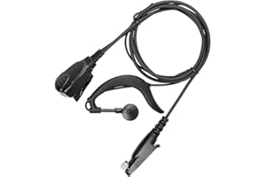 Retevis Ailunce Walkie Talkie Auriculare G-Forma Casco Pinganillo Compatible con Ailunce HD1 DMR Radio Compatible RT648 RT82 RT29 RT87 RT83 RT647 Walkie Talkies (1 Pac)