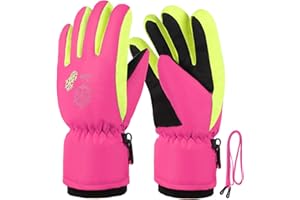 TBoonor Winterhandschuhe für Kinder Handschuhe Warme Skihandschuhe wasserdichte und Winddichte Verdickt Winterzeit Handschuhe Geeignet für Jungen und Mädchen im Outdoor Sport
