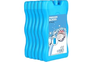 SAVEX Freezer Blocks With Non Toxic & Lightweight Material For Food Fresh Drinks Resuable Ice Packs Cooler Bag, Lunch Box | Ice Blocks For Cool Bags | Freezer Blocks
