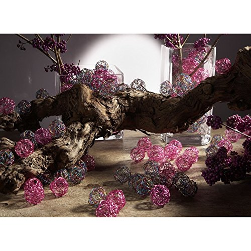 Drahtbälle Set 10-tlg. weiß (Klarsichtbox 1000 ml), Drahtkugeln weiß, Tischdeko, Deko für Hochzeit, Tischdekoration, Tischdeko - 6