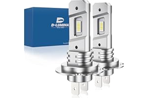 D-Lumina Żarówka H7 LED Canbus, zamiennik lampy halogenowej 1:1, +300% jasności, żarówki do konwersji lampy samochodowej 6500 K światła przeciwmgielne - 5 lat gwarancji, 2 szt