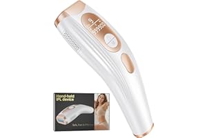 PRETTIVO 3 en 1 Depiladora Laser, HR/RA/SC, 600NM-1200NM IPL Depiladora de Luz Pulsada, 9 Niveles Energía Laser Depilacion para Hombres, Mujeres, Cara, Axilas, Piernas y Cuerpo - 999.990 flashes