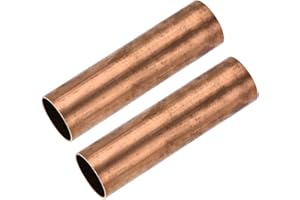 sourcing map 2 Stück 100mm Länge Kupferrohr 28mm Außendurchmesser, Nahtlose Gerades Rohr 1mm Wandstärke, Kupfer Rundrohr für Industrie Bauwesen Garten Haushalt Bastelarbeiten Dekoration