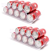 KROWN - Transparent Organizer for Drinks Cans in the Fridge, Practical Plastic Dispenser Made in Spain to Keep Your Soft Drin