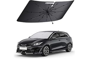 Coleya Parasol Paraguas para Coche Compatible con Kia Ceed/Xceed/Ceed SW/Proceed 2019-2024, Parasol para Parabrisas Delantero de Coche, Protección Solar, Protección UV, Plegable