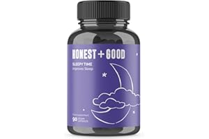 Honest + Good Sleepy Time Natural Sleep Supplement | Nootropic with Magnesium Threonate, Valerian Root, L-Theanine & Lemon Balm | 90 Vegan Capsules | Helps Calm & Non-Habit Forming | UK Small Batch