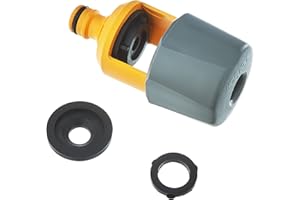 HOZELOCK - Indoor Mixer Tap Connector : Fits Square, Round and Mixer Taps up to 43 mm High and 34 Mm Wide, Supplied with 2 Gaskets for a Better Seal [2274P9000], Nicht zutreffend