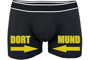 SPAß KOSTET Männer Boxershort mit Spruch Dort Mund Größe S bix 5XL