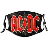 Acdc Windproof And Dustproof Face Mask With 6 Filters Dust Proof Headband Neck Gaiter Amazon Co Uk Clothing