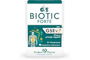 Prodeco Pharma GSE Biotic Forte 24 Compresse - Integratore Alimentare con GSEvo Zinco e Principi Vegetali
