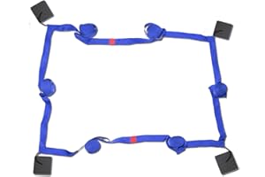 ‎ROMISPORT RomiSport Linien für Beachvolleyball Spielfeldmarkierung Courtline 16mx8m, 18mx9m Linien zum Strandvolleyball Breite 5cm Beachvolleyball Markierung Rot Blau Rasen Sand