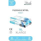 CoreMed Mavi Nitril Eldiven - Tek Kullanımlık, Pudrasız, &Ccedil;ok Ama&ccedil;lı, 100'l&uuml; Kutu - Dayanıklı ve Esnek
