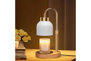 seenlast Lampada Scalda Candela, Lampada per candele con timer e dimmer, Candle Warmer Lamp Elettrica,Lampade Candela vintage per candele profumate in vetro, Casa, Camera da letto, Decor