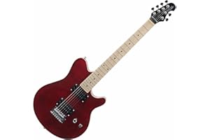 Rocktile Pro MM150-TR gitara elektryczna Przezroczysty Czerwony