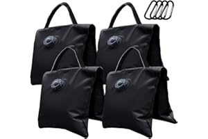 Eurmax Saddle Design Water Weight Bag Heavy Duty Water Saddlebag Portable Water Bags Outdoor Weights Photo Video Studio Stand 4-Pack(Black)