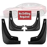 Farasla Upgraded No Drilling Required Mud Flaps for Tesla Model 3 (Set of 4)