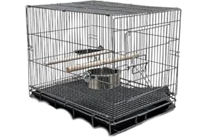 WUNDAPETS CARRIER 19" MEDIUM PARROT BIRD TRANSPORT CARRYING CAGE TRAVEL HOLIDAY