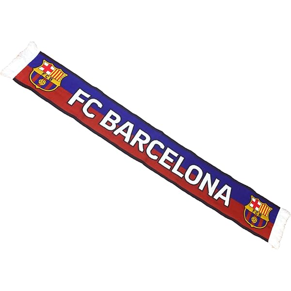 Echarpe Inter Milan R ROGER'S U00c9charpe FC Barcelone 2u00e8me U00e9quipe 22/23, Bleu Marine Et Du00e9tails Coloru00e9s., 140x20cm Drapeau Barca