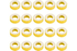 YOKIVE 35 pcs Tore Noyau, Ferrite Bobines Anneau Fer Poudre Inducteur Ferrite Anneaux, Bien pour Puissance Transformateurs (Jaune Blanc, 57,7 mm x 35,4 mm x 14 mm)