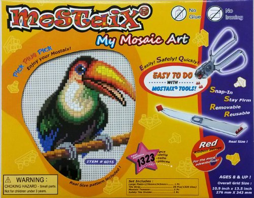 Preisvergleich Produktbild Kidicraft Mostaix Ribbon Series Tukan Mosaikspiel, Rot