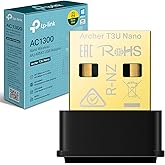 TP-Link AC1300 Nano Wireless MU-MIMO USB 2.0 Adapter, Dual-Band, Miniature Design, Supports Windows 10/8.1/8/7, Mac OS 10.15