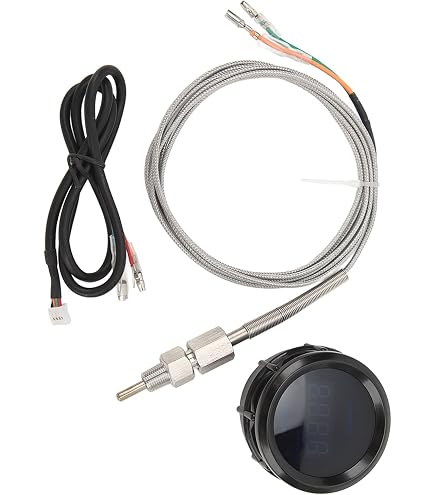Kit Indicatore EGT - Misuratore Temperatura Gas Di Scarico Auto, Display LED Rosso, 12V Universale