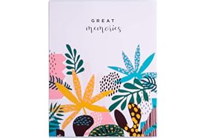 Grupo Erik Album Fotografico Abstract Tropics - Album Foto con Tasche 96 (2 per Pagine) Per Foto 13x20 cm Con Copertina Rigida | Compatibile Foto 13x18