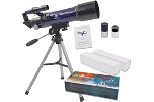 GEERTOP Ultra-Clear Astronomical Refractor Tabletop Telescope with Tripod Finder Scope 400X70mm for Beginner Sky Gazers Teens