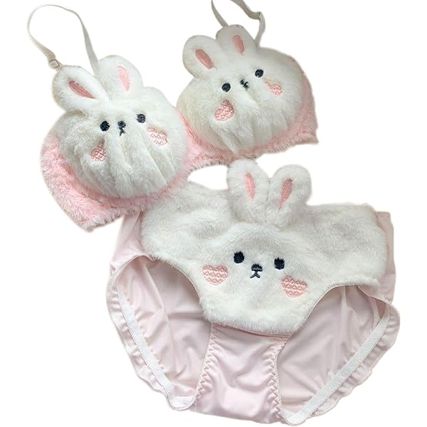 Japanisch Süß Bär Plüsch BH Und Höschen Set Ca Produktbild-Vorschau 2
