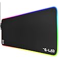 The G-Lab Rubidium Gaming Mouse Pad XXL RGB Gaming Mouse Mat with 14 Modes LED Backlight - High Precision Surface - Water Res