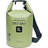 YUMQUA Waterproof Dry Bag 5L/10L/20L/30L/40L Dry Bag Waterproof Dry Bag for Kayaking, Fishing, Swimming, Camping, Rafting, Be