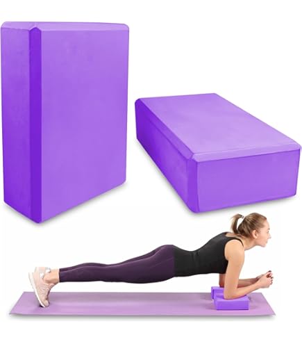 Myga High Density EVA Foam Yoga Block - 23x15x7.5cm Yoga Brick For Pilates