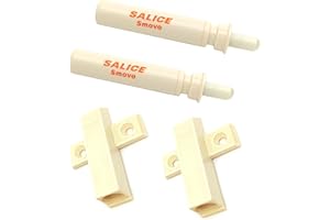 SALICE - GAMOBIFER Ammortizzatore per Ante a Incasso. Pistoncino Smove SALICE che Decelera la chiusura dell'Antina. (CENTRO BASE E/O CAPPELLO, TESTA BEIGE)