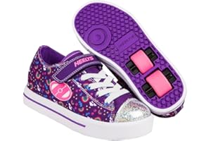 Heelys X2 Snazzy Girls Shoes Purple Multi Rainbow