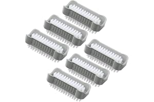 ‎AMATHINGS AMATHINGS Handwaschbürste doppelseitig für gründliches universelles Reinigen (Grau) – Nagelbürste Handbürste (6 Stück) – Reinigungsbürsten ideal für Oberflächen und Hände