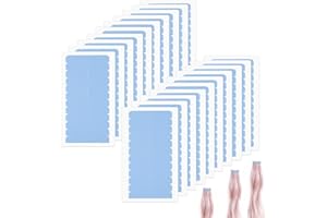 CANIPHA 240 pièces de ruban d'extension de cheveux, ruban adhésif de remplacement pour extensions de cheveux, ruban de cheveux double face, ruban de remplacement d'extension, ruban de perruque(bleu)